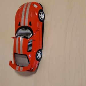 Chrysler Dodge Viper 1:30 Red Toy Car with Silver Stripes